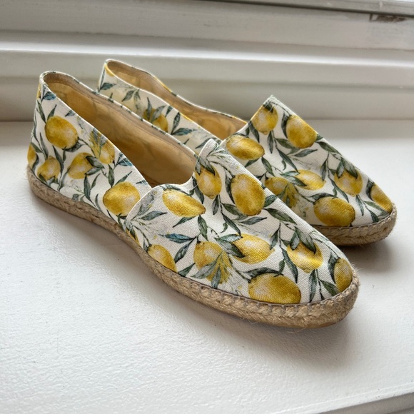 Classic Espadrilles from PARIS Lemon Print - EUR 40 - Picture 1 of 4